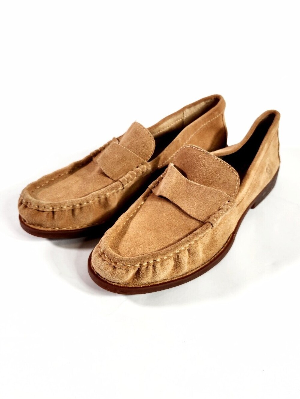 Born Women's Suede Penny Loafers Tan Size 9 - Picture 2 of 9